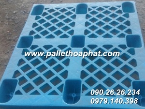 Pallet nhựa mới xanh chân gù 1000x1200x150mm